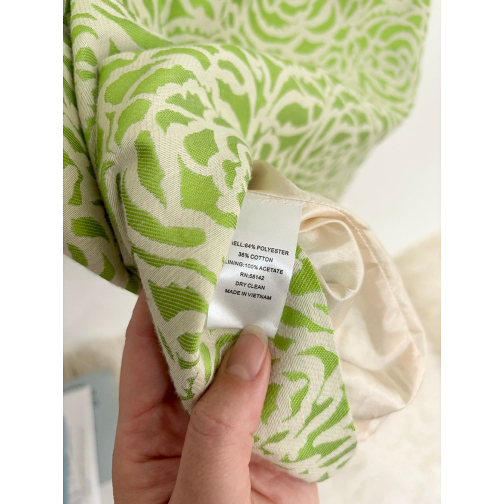 Women's Maggy London Green & Beige Floral Sheath Dress Size 6 - Picture 4 of 11